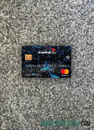 Frente Photolook do USA Capital One Bank Mastercard baixar para verificação